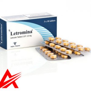 Buy original Alpha Pharma Letromina (Letrozole) 30 tabs 2.5 mg/tab (expired)