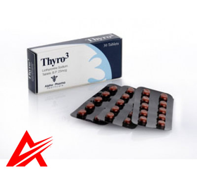 Buy original Alpha Pharma Thyro3 30tabs 25mcg/tab