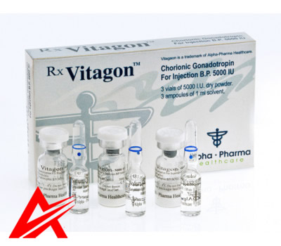 Buy original Alpha Pharma Vitagon(HCG) 3 vials of 5000iu/vial + 3 x 1ml solvent