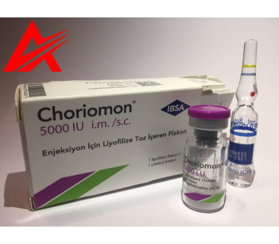 IBSA Choriomon (HCG) 5000 iu/vial + 1 amp solvent
